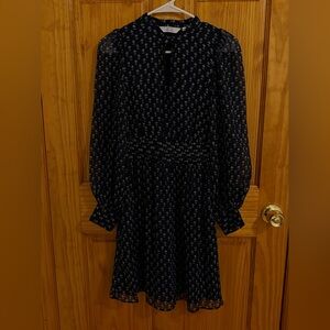 PARIS ATELIER & other stories floral dress in navy